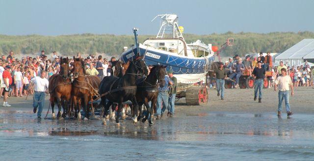 Rettungsboot in Aktion